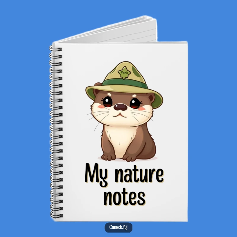 Funny Curious Otter Notebook: Park Ranger Animal Journal Gift