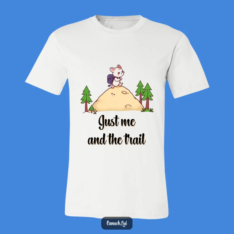 Funny Hiker Creature Backpack T-Shirt: Hilarious Outdoor Adventure Tee Gift