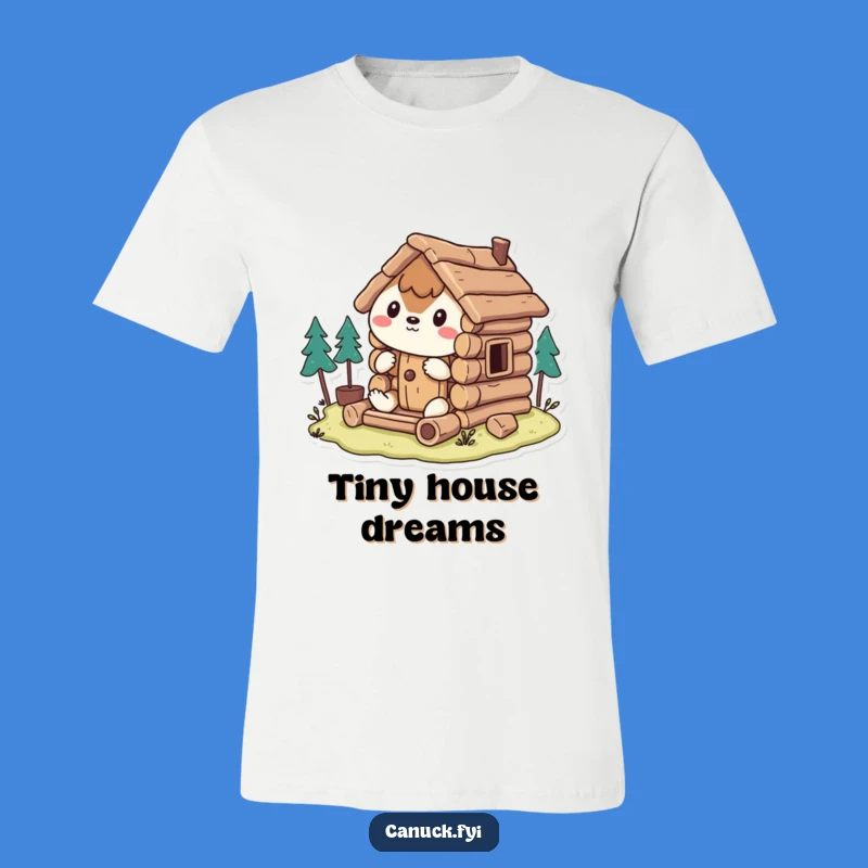 Funny Animal Log Cabin T-Shirt: Hilarious Woodland Architect Tee for Crafty Folks
