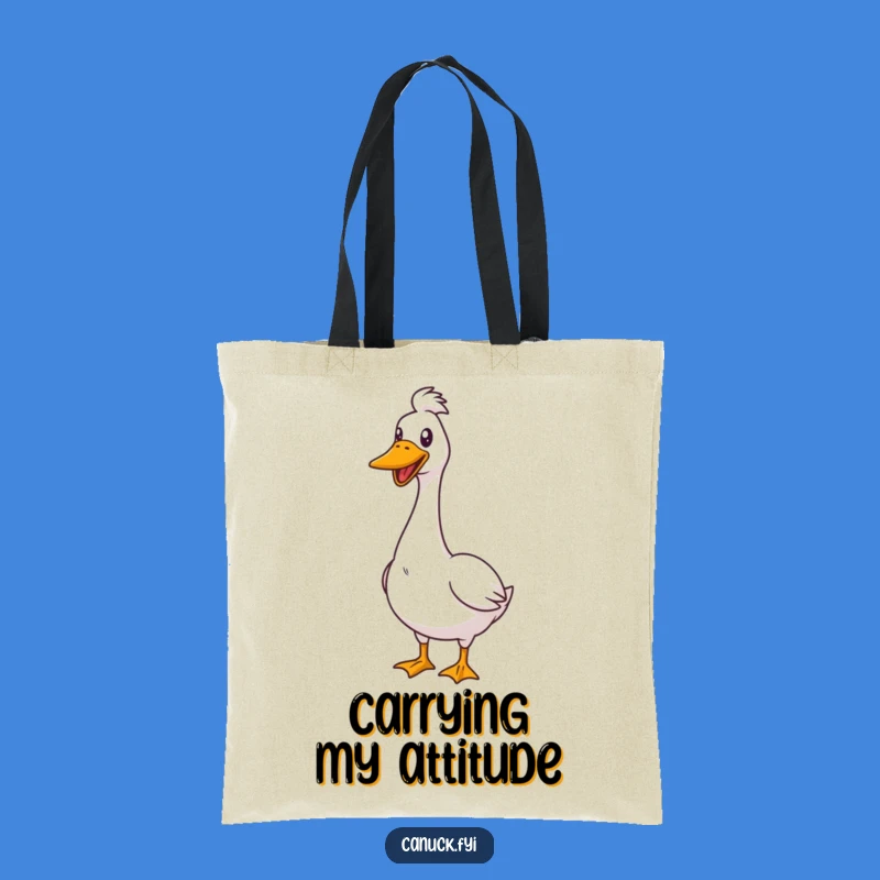 Funny Goose Honk Tote Bag: Proud Bird Accessory, Cheerful Gift