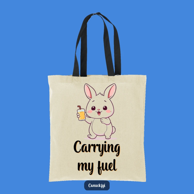 Funny Bouncing Rabbit Tote Bag - Durable & Hilarious Thirsty Companion Gift