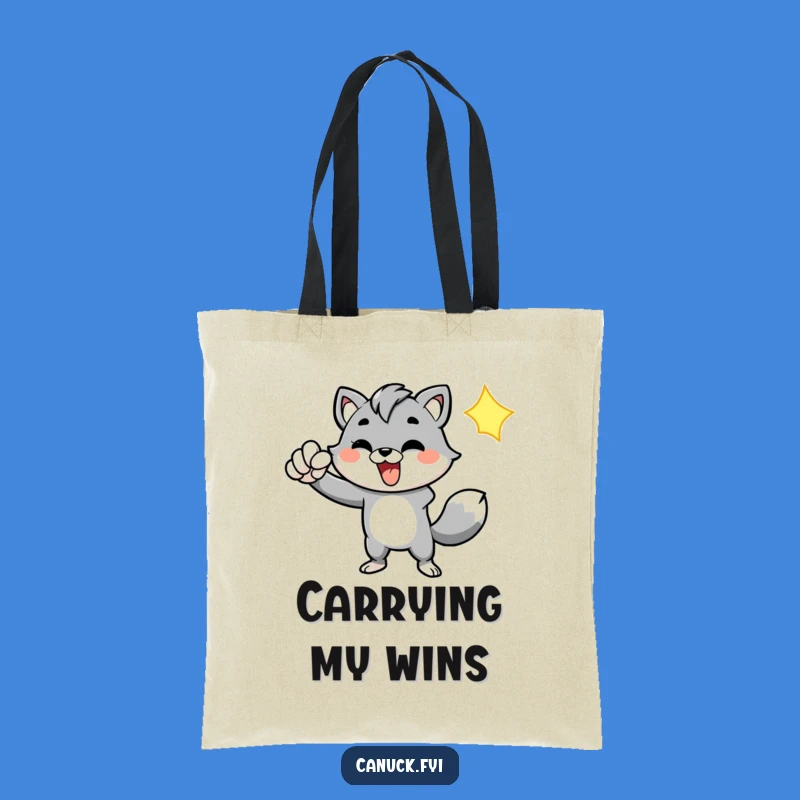 Funny Animal Fist Pump Tote Bag - Carry Your Motivation