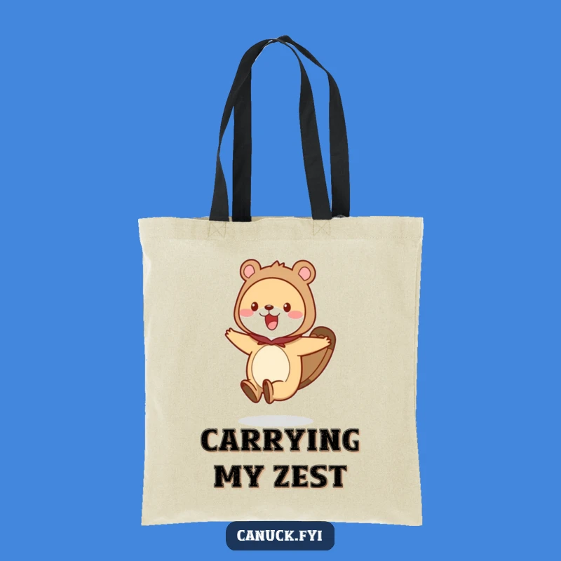 Funny Beaver Tail Costume Tote Bag - Carry Your Fun - Perfect Funny Gift!