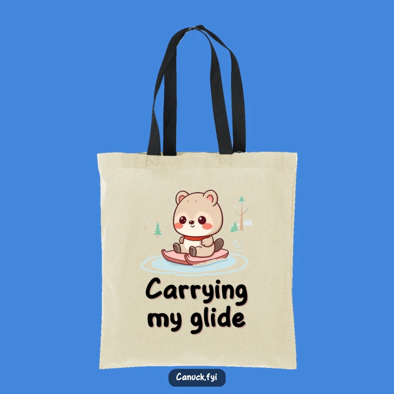 Funny Canadian Animal Shopping Tote Bag - Hilarious Winter Fun Carry-All Gift