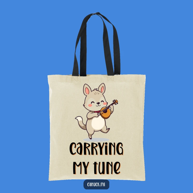 Funny Jigging Animal Fiddle Tote Bag - Carry Your Tunes in Style