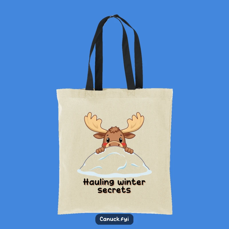 Funny Moose Tote Bag - Durable & Hilarious Wildlife Accessory Gift for Shoppers