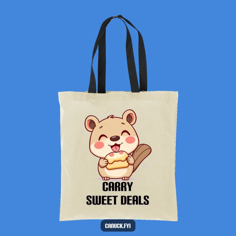 Funny Pastry Animal Tote Bag, Chic Gift for Sweet Errands