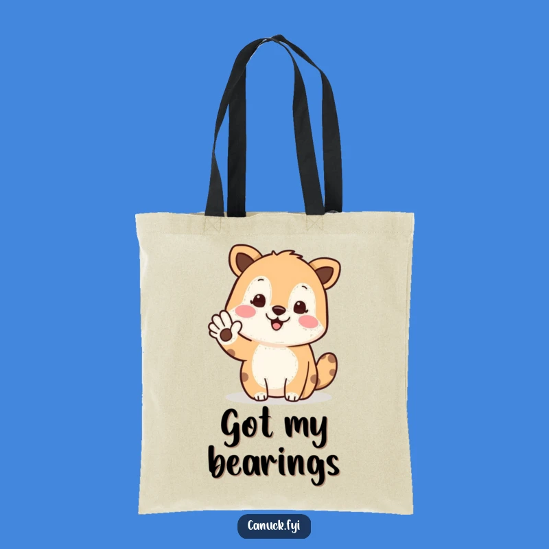 Funny North-Pointing Animal Tote Bag: Hilarious Greeting Carry-All Gift