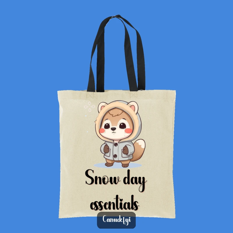 Funny Animal Winter Tote Bag: Carry Your Curiosity Hilariously